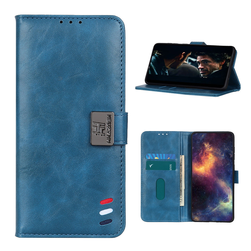 With Wallet Unique Leather Shell for Samsung Galaxy S20 FE/S20 Fan Edition/S20 FE 5G/S20 Fan Edition 5G/S20 Lite/S20 Lite - Blue