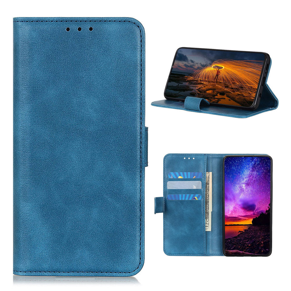 Litchi Skin Leather Case for Samsung Galaxy S20 FE/S20 Fan Edition/S20 FE 5G/S20 Fan Edition 5G/S20 Lite - Blue