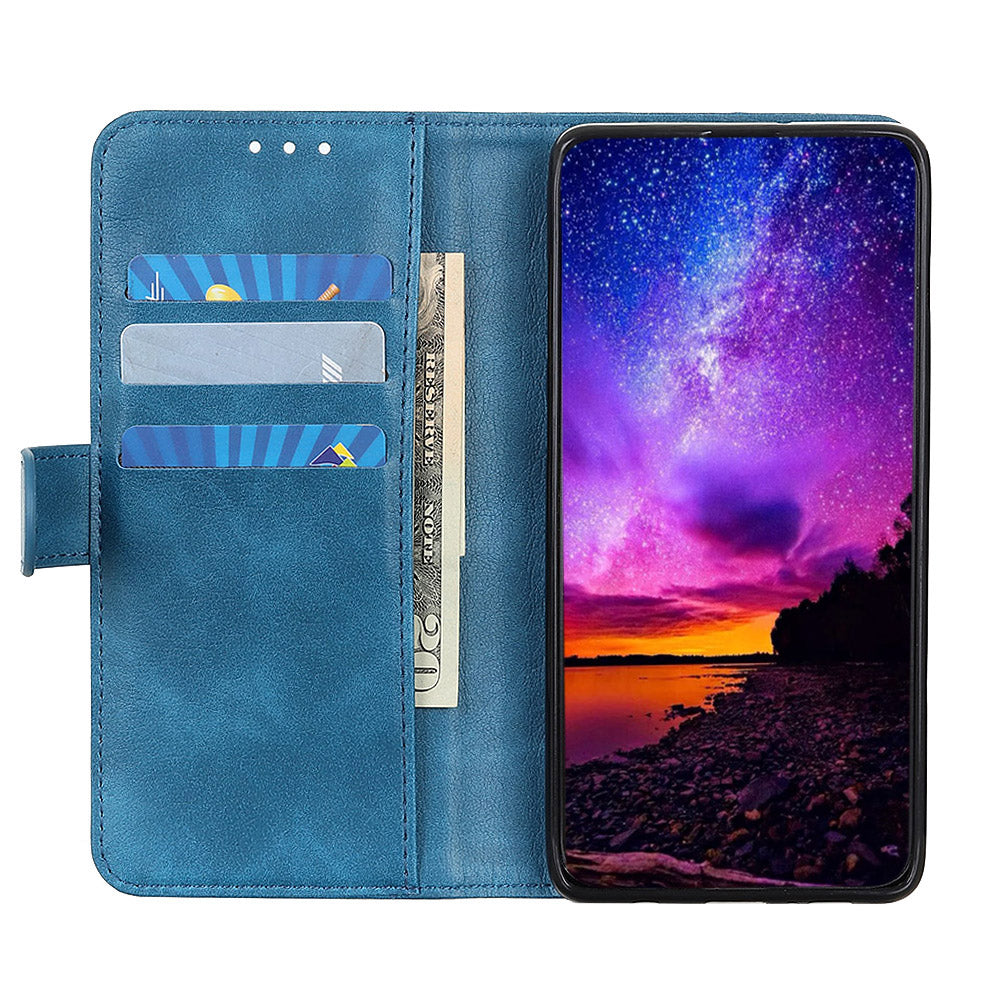 Litchi Skin Leather Case for Samsung Galaxy S20 FE/S20 Fan Edition/S20 FE 5G/S20 Fan Edition 5G/S20 Lite - Blue