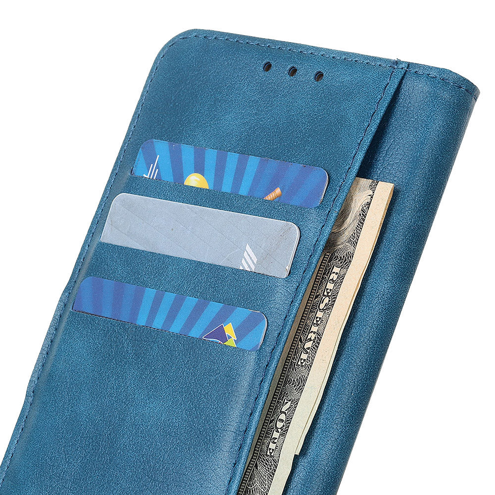 Litchi Skin Leather Case for Samsung Galaxy S20 FE/S20 Fan Edition/S20 FE 5G/S20 Fan Edition 5G/S20 Lite - Blue