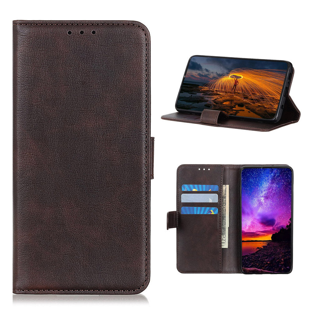 Litchi Skin Leather Case for Samsung Galaxy S20 FE/S20 Fan Edition/S20 FE 5G/S20 Fan Edition 5G/S20 Lite - Coffee