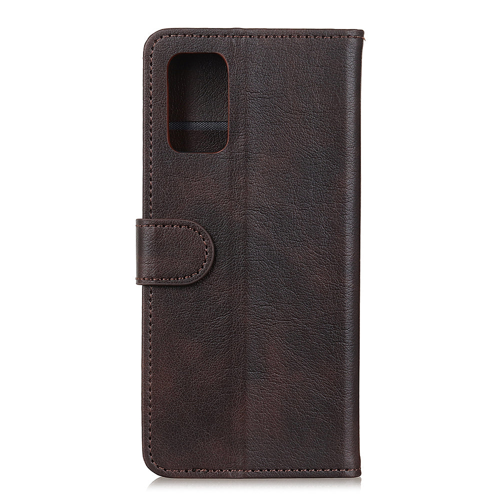 Litchi Skin Leather Case for Samsung Galaxy S20 FE/S20 Fan Edition/S20 FE 5G/S20 Fan Edition 5G/S20 Lite - Coffee