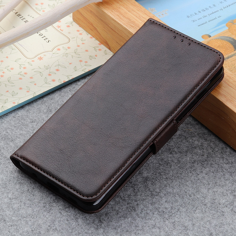 Litchi Skin Leather Case for Samsung Galaxy S20 FE/S20 Fan Edition/S20 FE 5G/S20 Fan Edition 5G/S20 Lite - Coffee