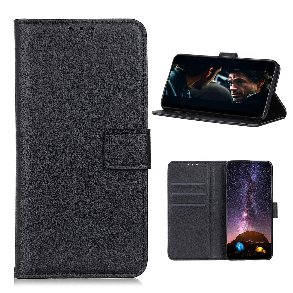 Litchi Texture Stylish Leather Phone Case for Samsung Galaxy S20 FE/S20 Fan Edition/S20 FE 5G/S20 Fan Edition 5G/S20 Lite - Black