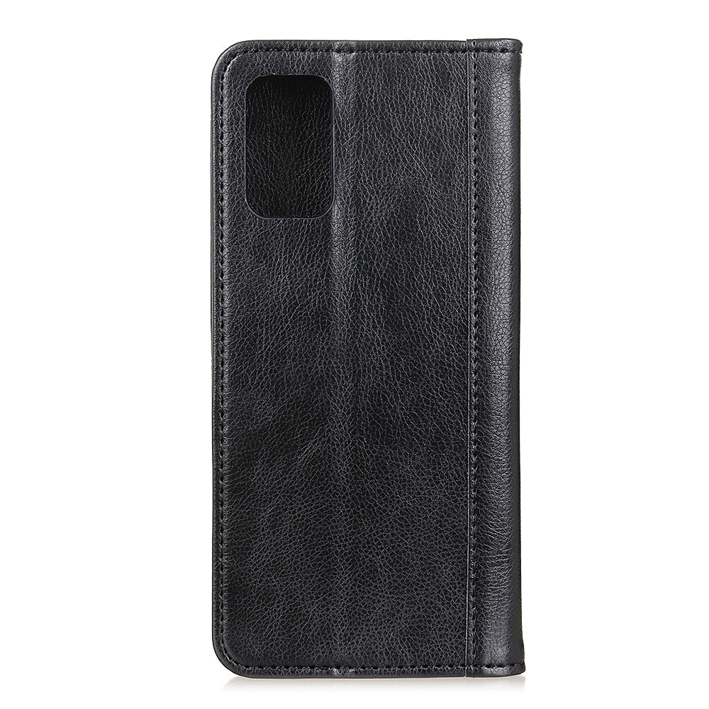 Auto-absorbed Litchi Skin Split Leather Cover for Samsung Galaxy S20 FE/S20 Fan Edition/S20 FE 5G/S20 Fan Edition 5G/S20 Lite/ S20 Fan Edition - Black