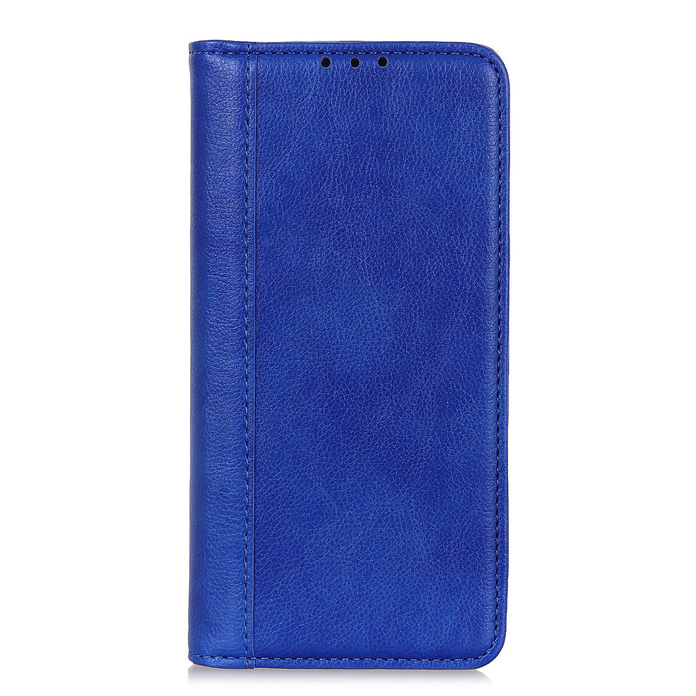 Auto-absorbed Litchi Skin Split Leather Cover for Samsung Galaxy S20 FE/S20 Fan Edition/S20 FE 5G/S20 Fan Edition 5G/S20 Lite/ S20 Fan Edition - Blue