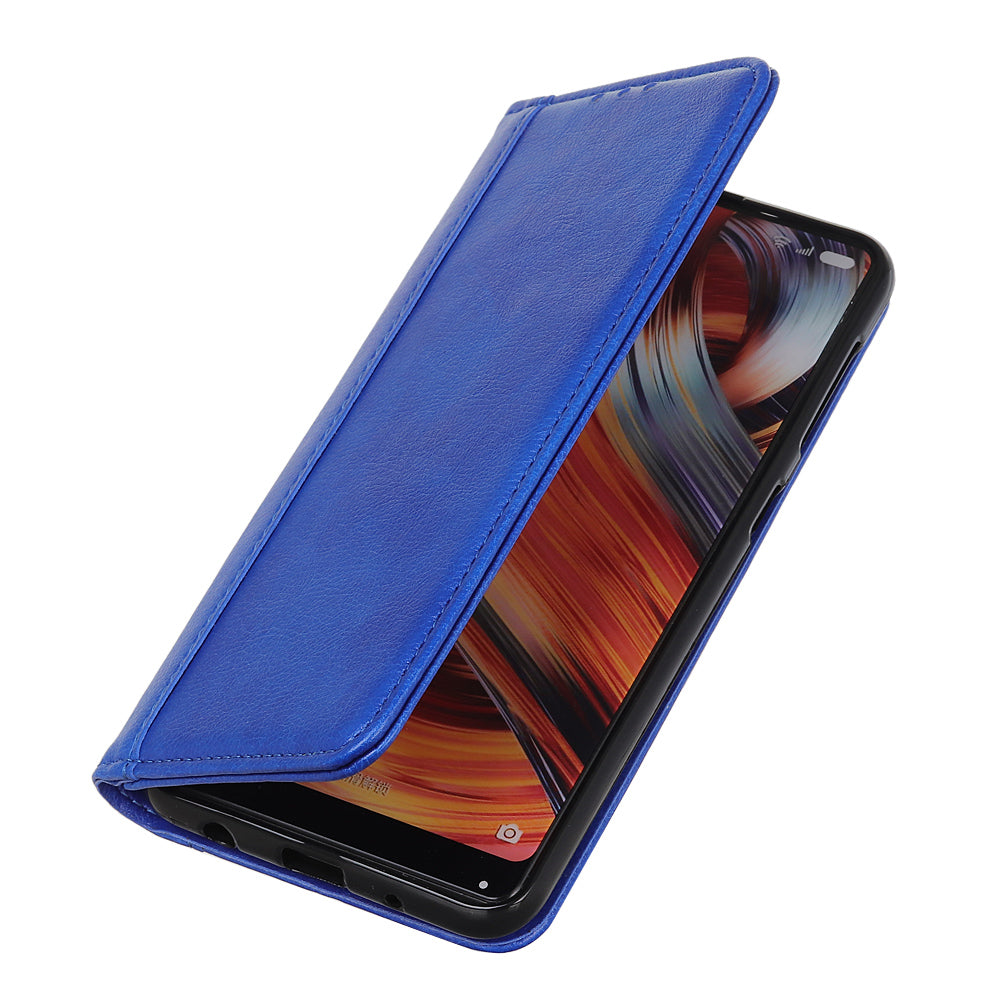 Auto-absorbed Litchi Skin Split Leather Cover for Samsung Galaxy S20 FE/S20 Fan Edition/S20 FE 5G/S20 Fan Edition 5G/S20 Lite/ S20 Fan Edition - Blue