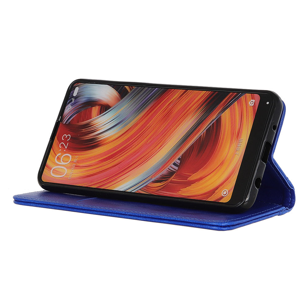 Auto-absorbed Litchi Skin Split Leather Cover for Samsung Galaxy S20 FE/S20 Fan Edition/S20 FE 5G/S20 Fan Edition 5G/S20 Lite/ S20 Fan Edition - Blue