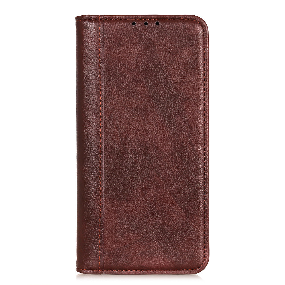 Auto-absorbed Litchi Skin Split Leather Cover for Samsung Galaxy S20 FE/S20 Fan Edition/S20 FE 5G/S20 Fan Edition 5G/S20 Lite/ S20 Fan Edition - Brown