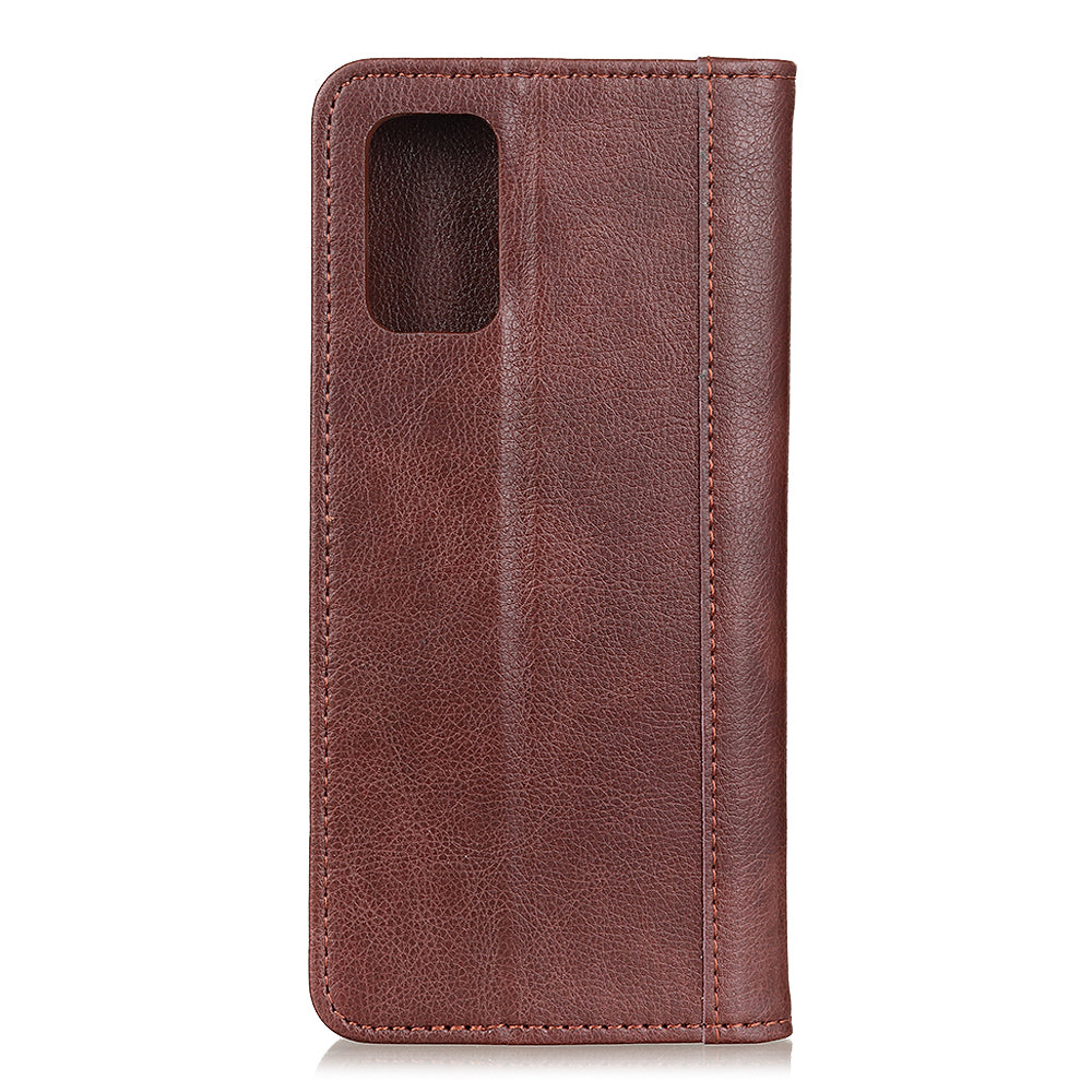 Auto-absorbed Litchi Skin Split Leather Cover for Samsung Galaxy S20 FE/S20 Fan Edition/S20 FE 5G/S20 Fan Edition 5G/S20 Lite/ S20 Fan Edition - Brown