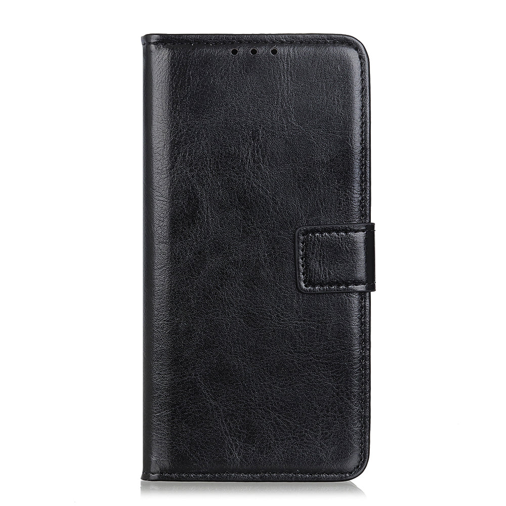 Crazy Horse Surface Leather with Wallet Case for Samsung Galaxy S20 FE/S20 Fan Edition/S20 FE 5G/S20 Fan Edition 5G - Black