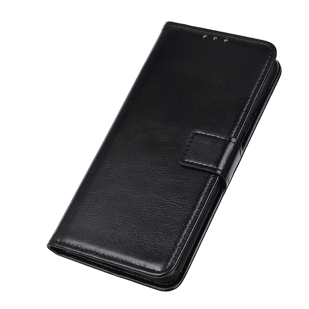 Crazy Horse Surface Leather with Wallet Case for Samsung Galaxy S20 FE/S20 Fan Edition/S20 FE 5G/S20 Fan Edition 5G - Black