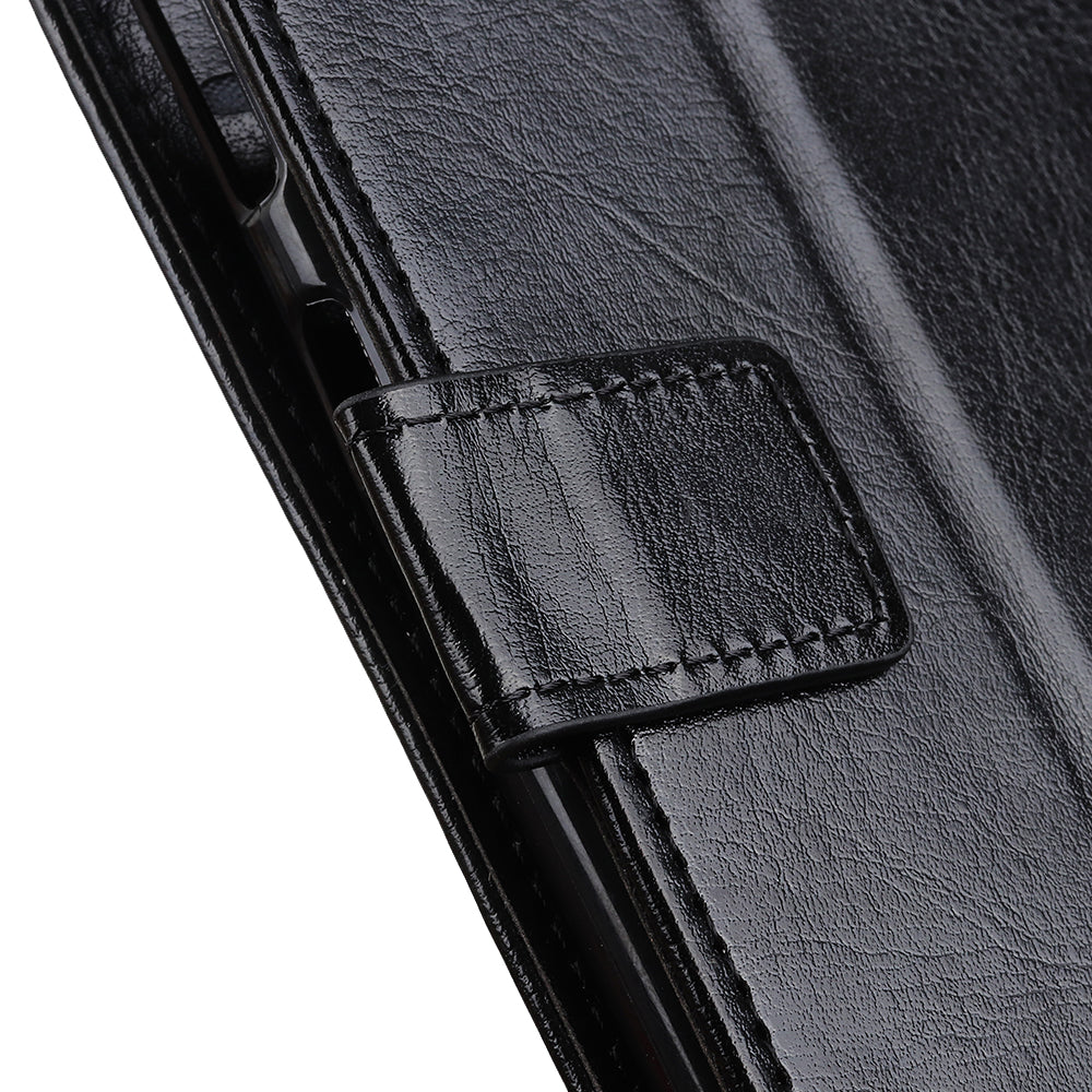 Crazy Horse Surface Leather with Wallet Case for Samsung Galaxy S20 FE/S20 Fan Edition/S20 FE 5G/S20 Fan Edition 5G - Black