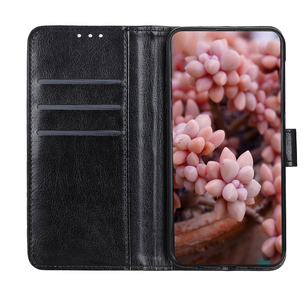 Crazy Horse Surface Leather with Wallet Case for Samsung Galaxy S20 FE/S20 Fan Edition/S20 FE 5G/S20 Fan Edition 5G - Black