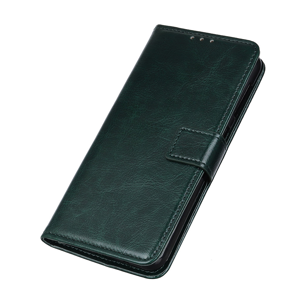 Crazy Horse Surface Leather with Wallet Case for Samsung Galaxy S20 FE/S20 Fan Edition/S20 FE 5G/S20 Fan Edition 5G - Green