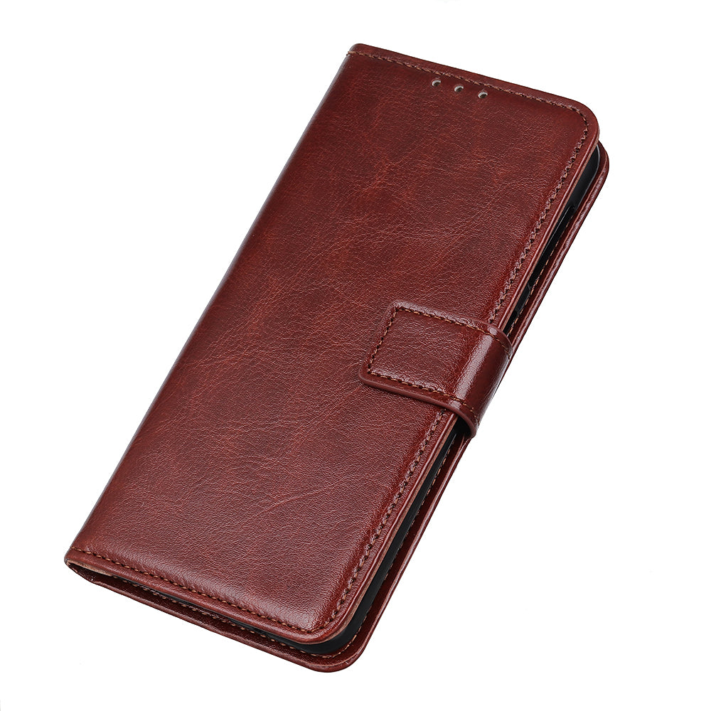 Crazy Horse Surface Leather with Wallet Case for Samsung Galaxy S20 FE/S20 Fan Edition/S20 FE 5G/S20 Fan Edition 5G - Brown