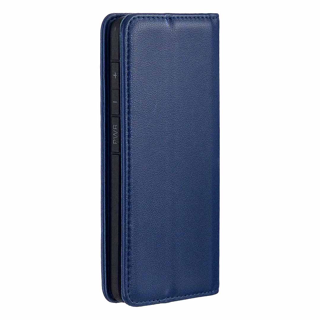 Detachable 2-in-1 Genuine Leather Wallet Stand Case for Samsung Galaxy S20 Plus / S20 Plus 5G - Blue