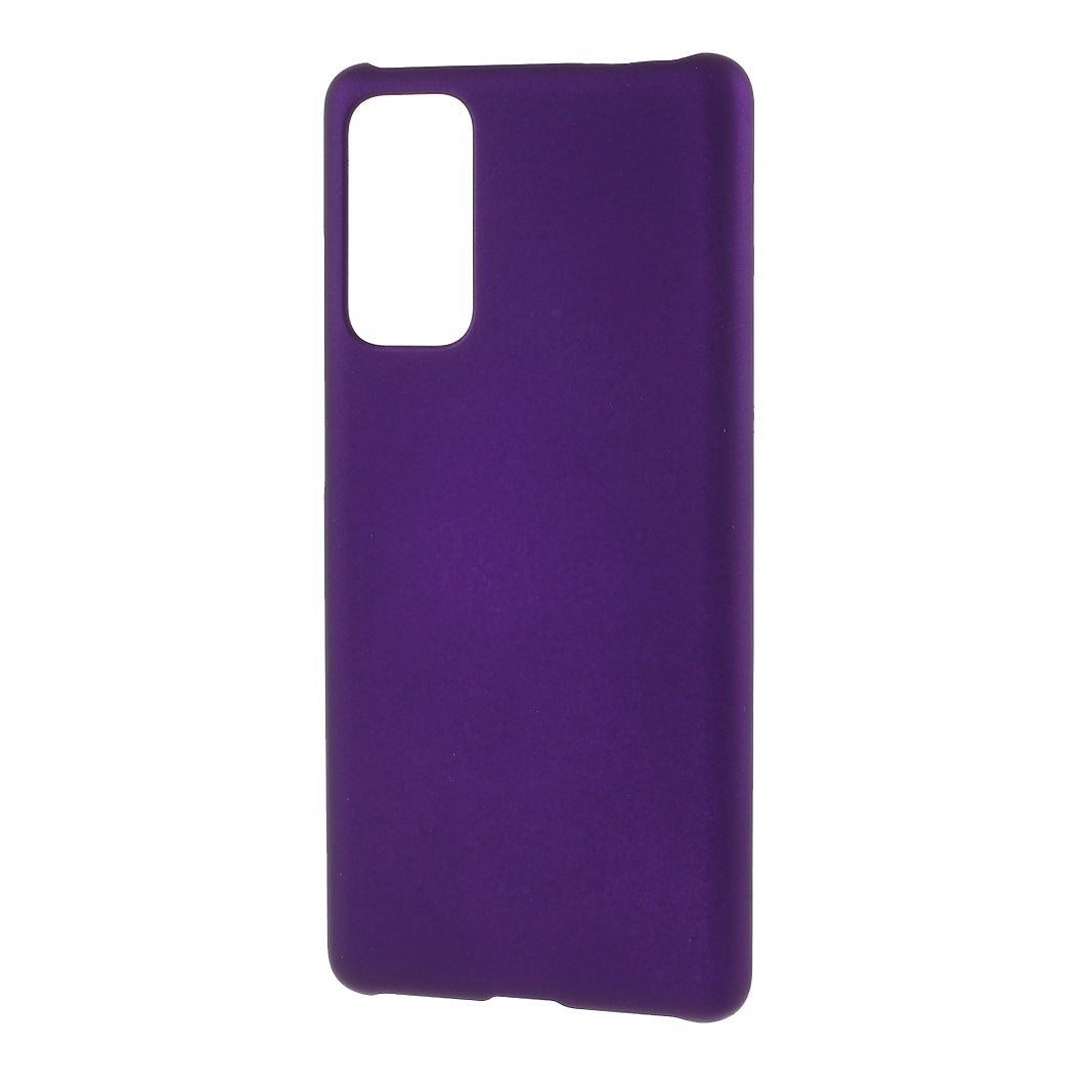 Rubberized Hard Shell PC Case for Samsung Galaxy S20 FE 4G/5G/S20 Lite/S20 FE 2022 - Purple