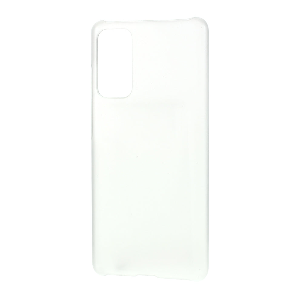 Rubberized Hard Shell PC Case for Samsung Galaxy S20 FE 4G/5G/S20 Lite/S20 FE 2022 - Transparent