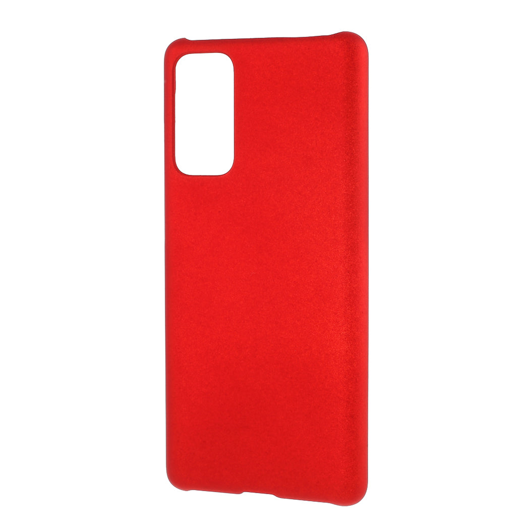 Rubberized Hard Shell PC Case for Samsung Galaxy S20 FE 4G/5G/S20 Lite/S20 FE 2022 - Red