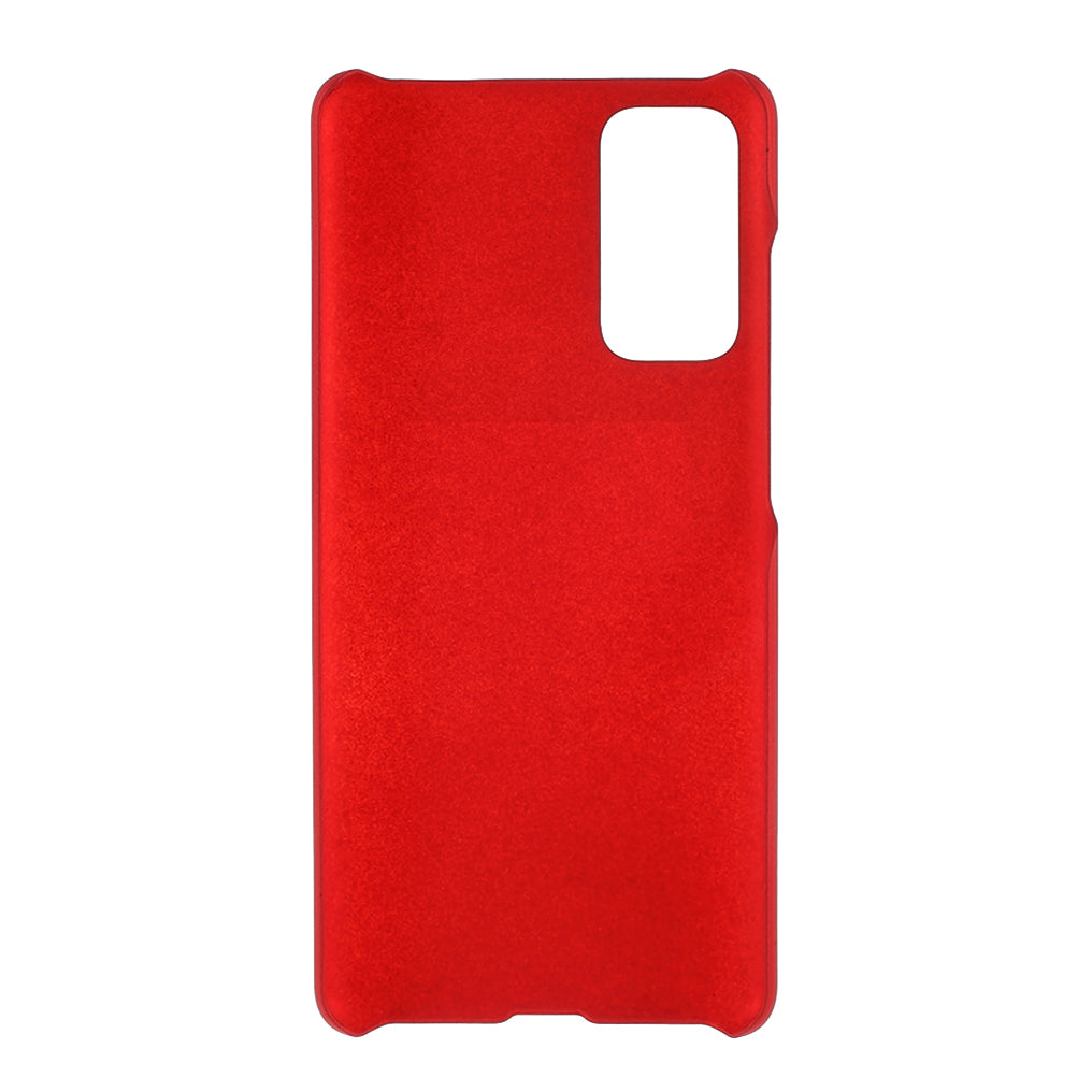 Rubberized Hard Shell PC Case for Samsung Galaxy S20 FE 4G/5G/S20 Lite/S20 FE 2022 - Red