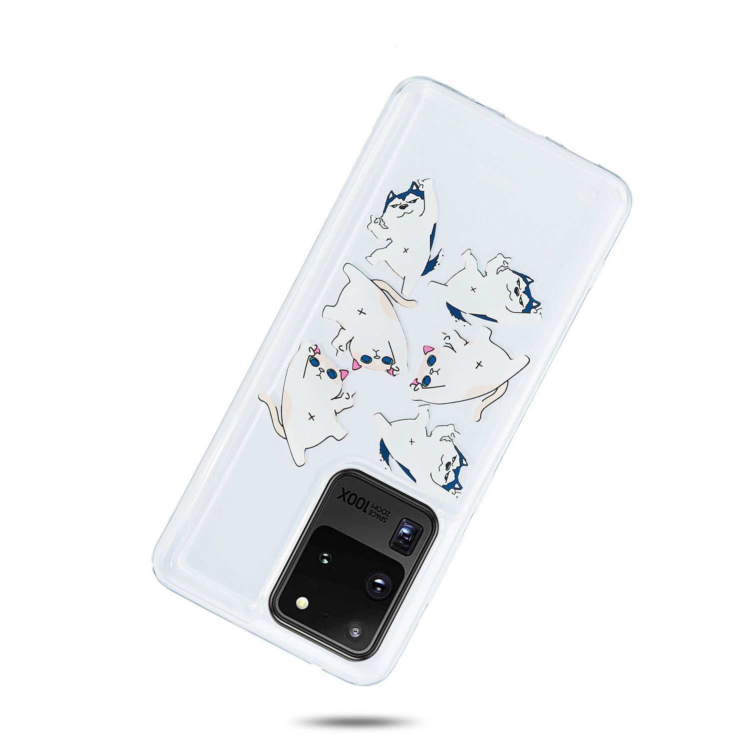 Quicksand Printing Skin TPU Unique Cover for Samsung Galaxy S20 Ultra - Cats