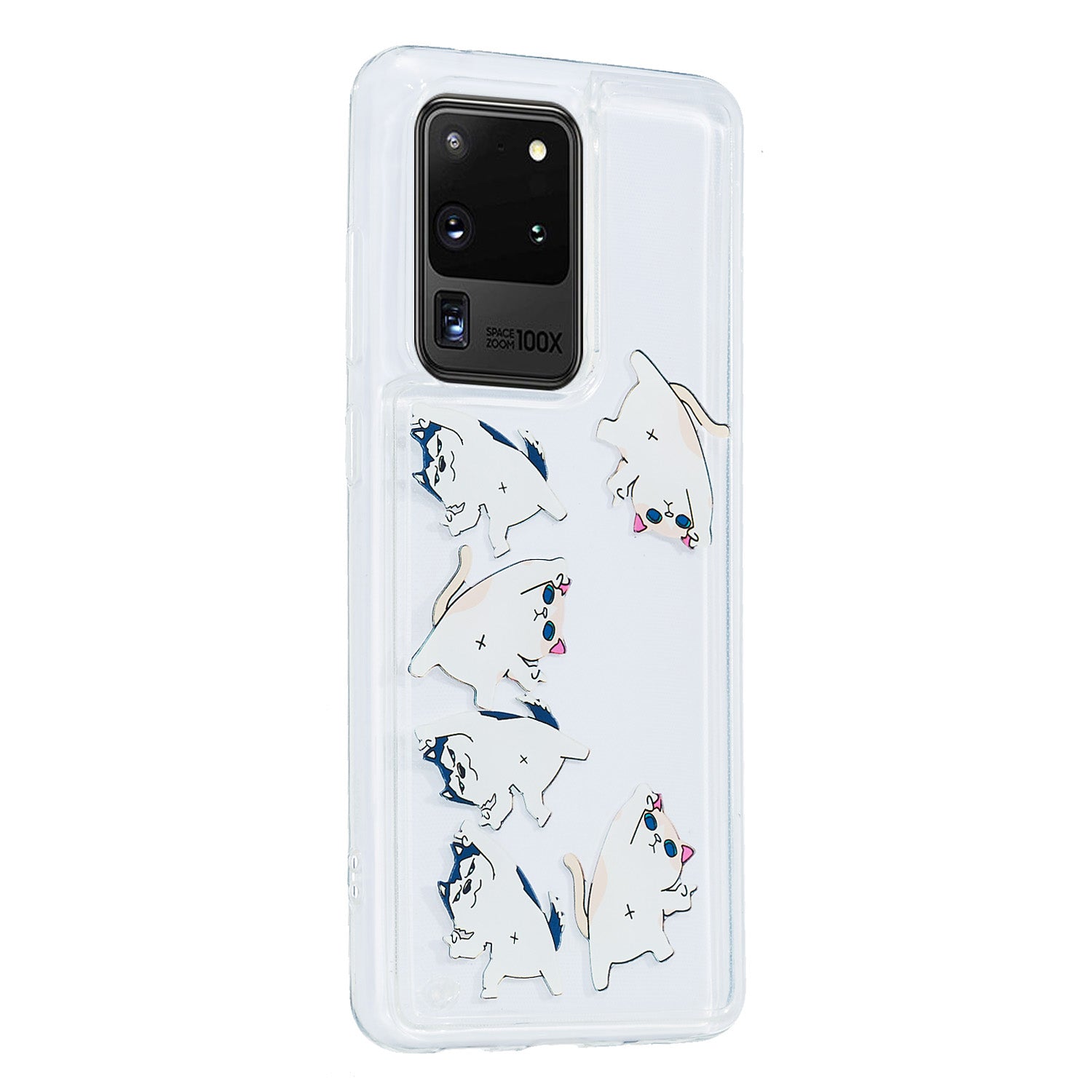 Quicksand Printing Skin TPU Unique Cover for Samsung Galaxy S20 Ultra - Cats