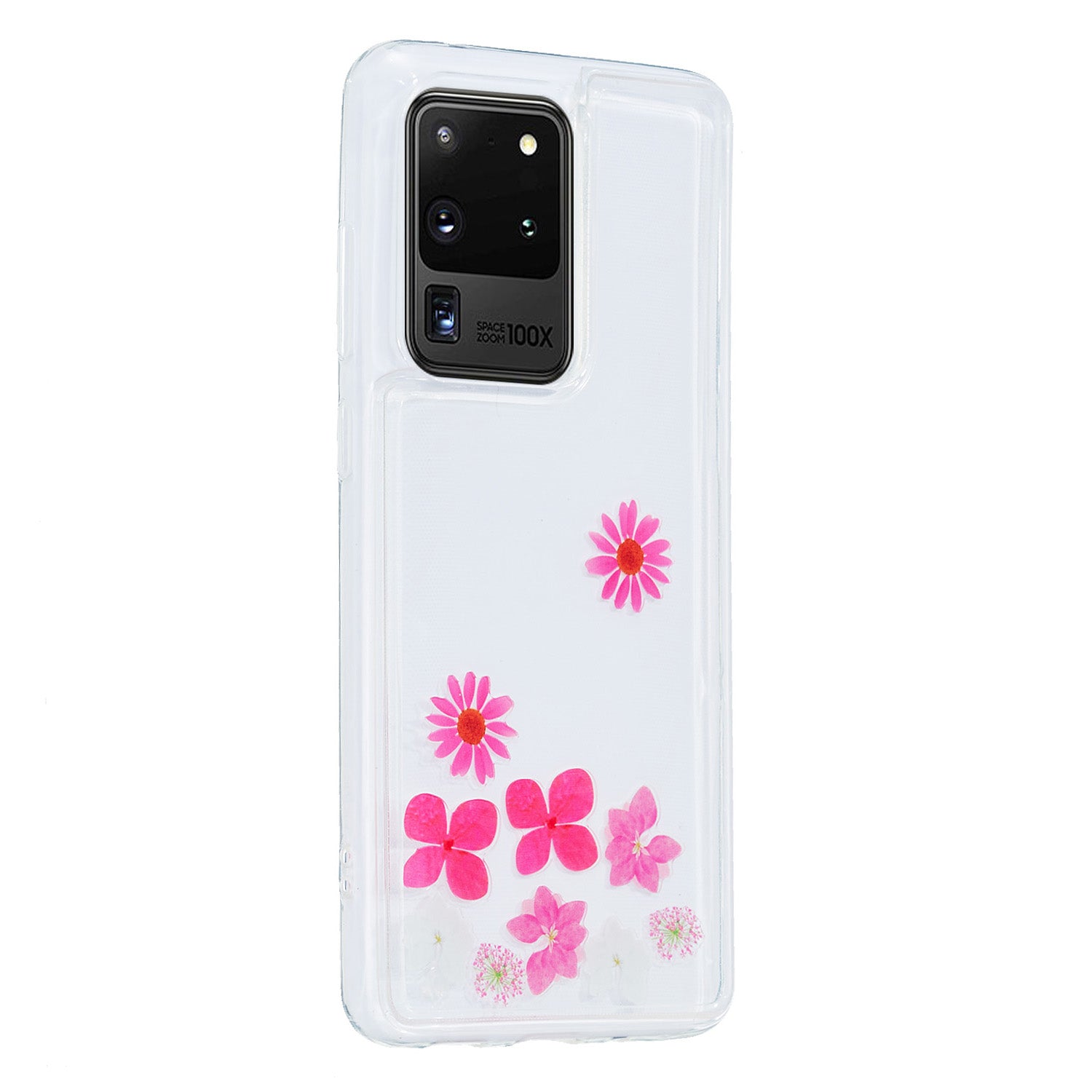 Quicksand Printing Skin TPU Unique Cover for Samsung Galaxy S20 Ultra - Flowers