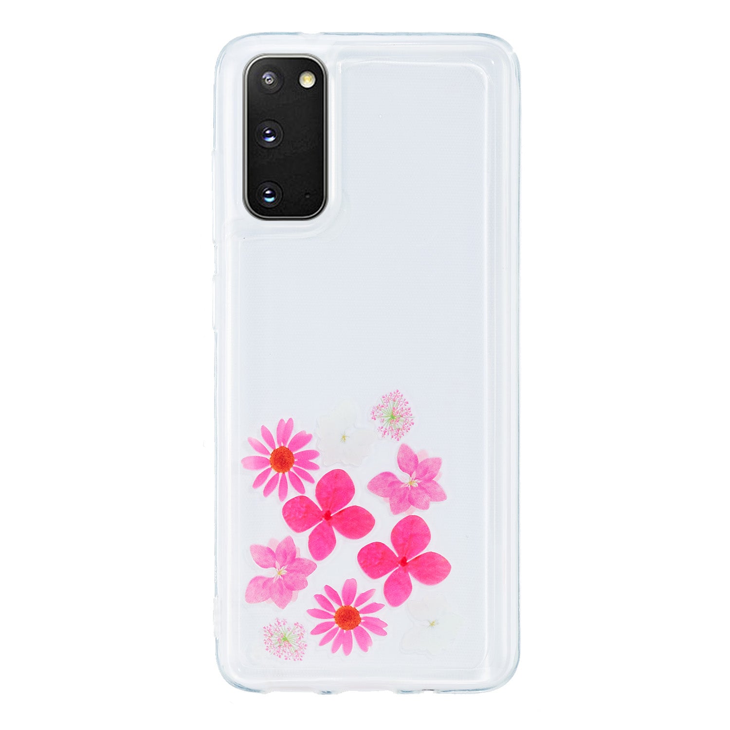 Quicksand Printing Skin TPU Special Cover for Samsung Galaxy S20 4G/S20 5G - Flowers