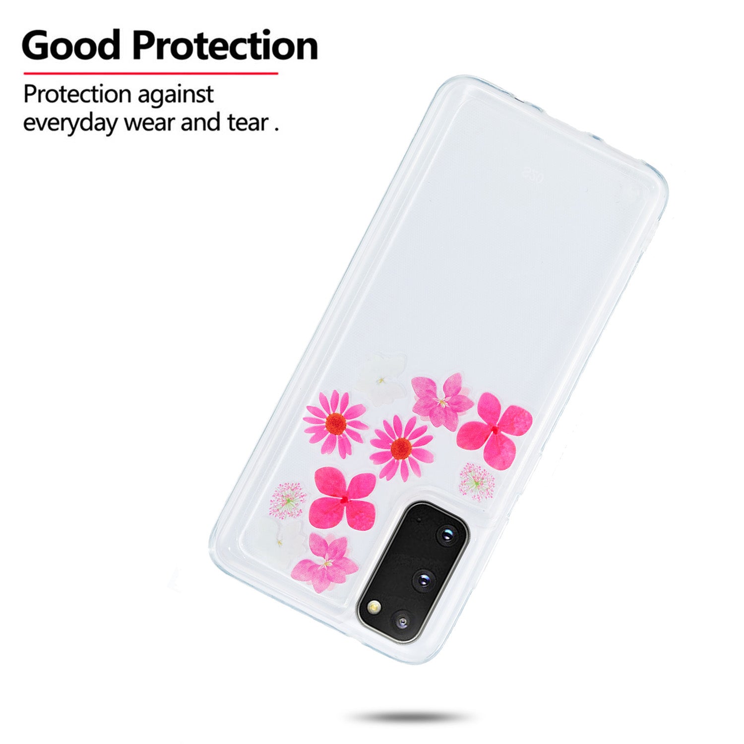 Quicksand Printing Skin TPU Special Cover for Samsung Galaxy S20 4G/S20 5G - Flowers