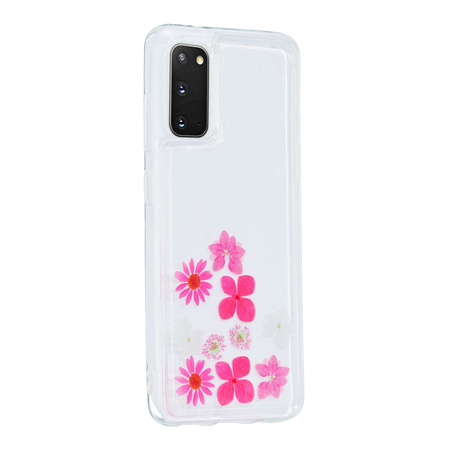 Quicksand Printing Skin TPU Special Cover for Samsung Galaxy S20 4G/S20 5G - Flowers