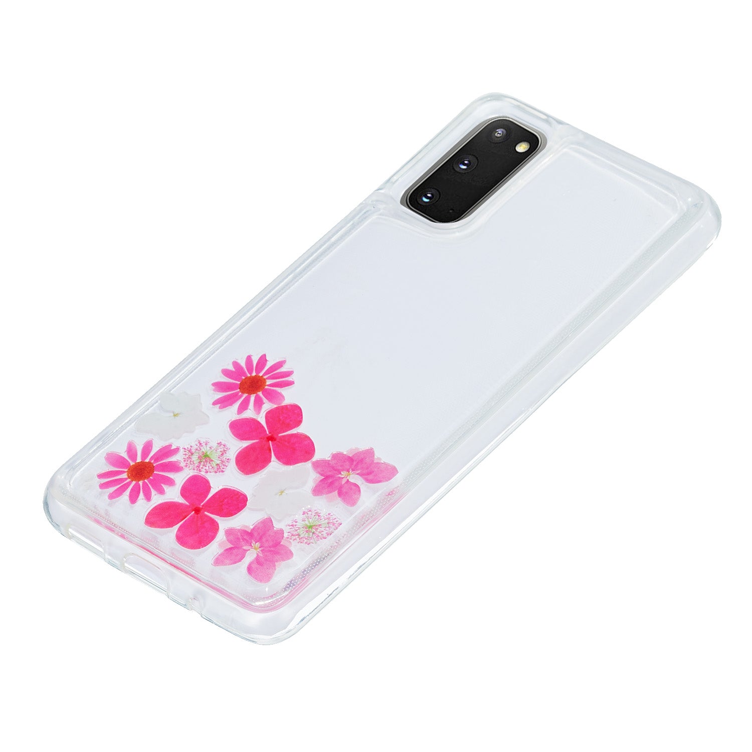 Quicksand Printing Skin TPU Special Cover for Samsung Galaxy S20 4G/S20 5G - Flowers