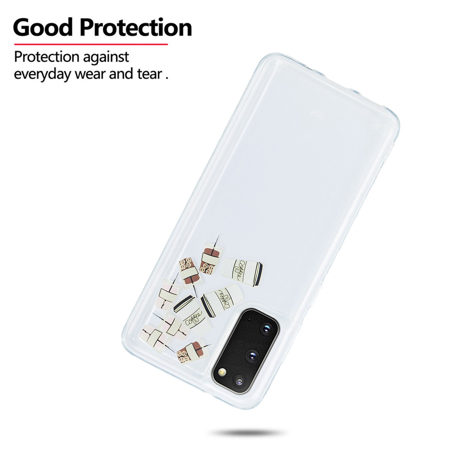 Quicksand Printing Skin TPU Special Cover for Samsung Galaxy S20 4G/S20 5G - Drinks