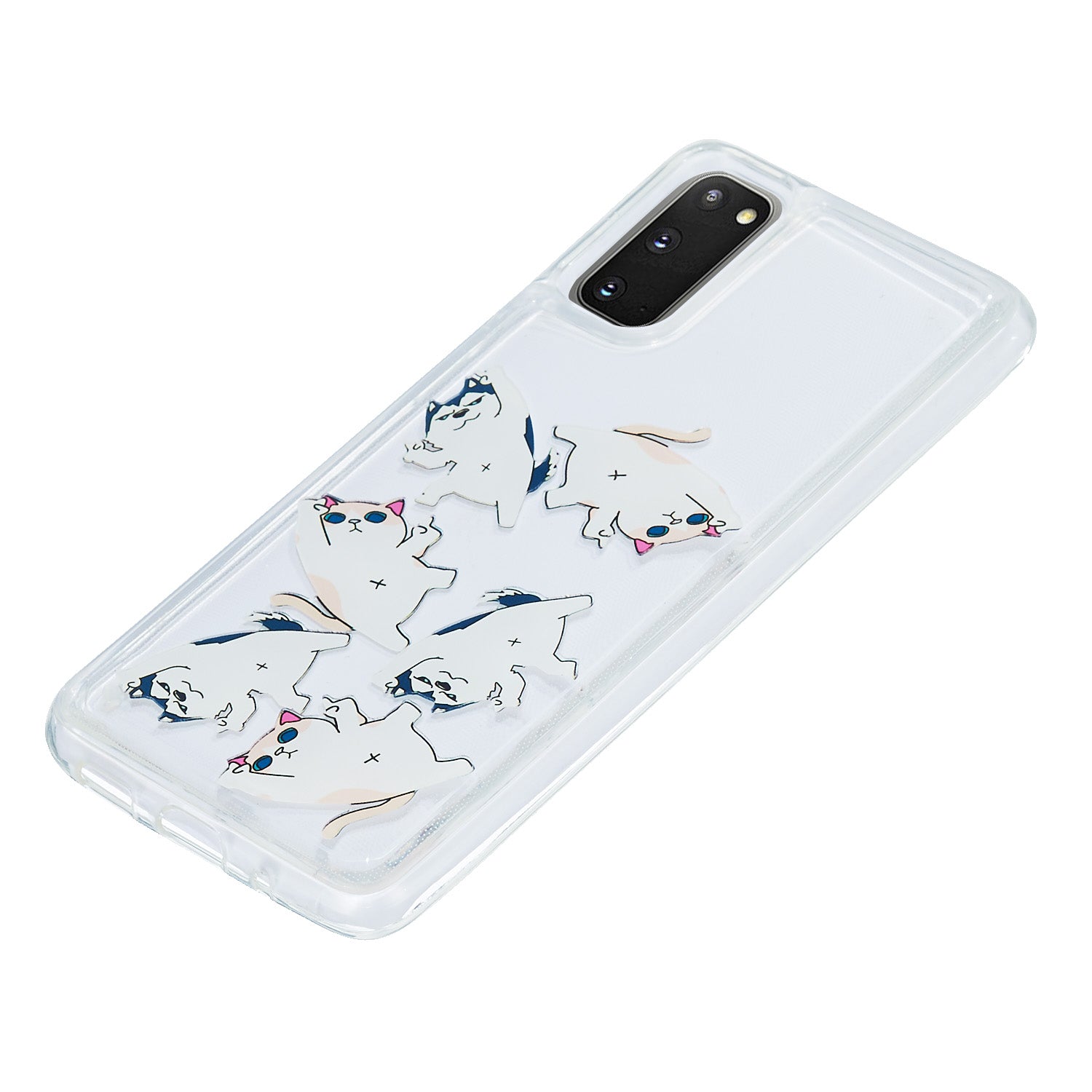 Quicksand Printing Skin TPU Special Cover for Samsung Galaxy S20 4G/S20 5G - Cats