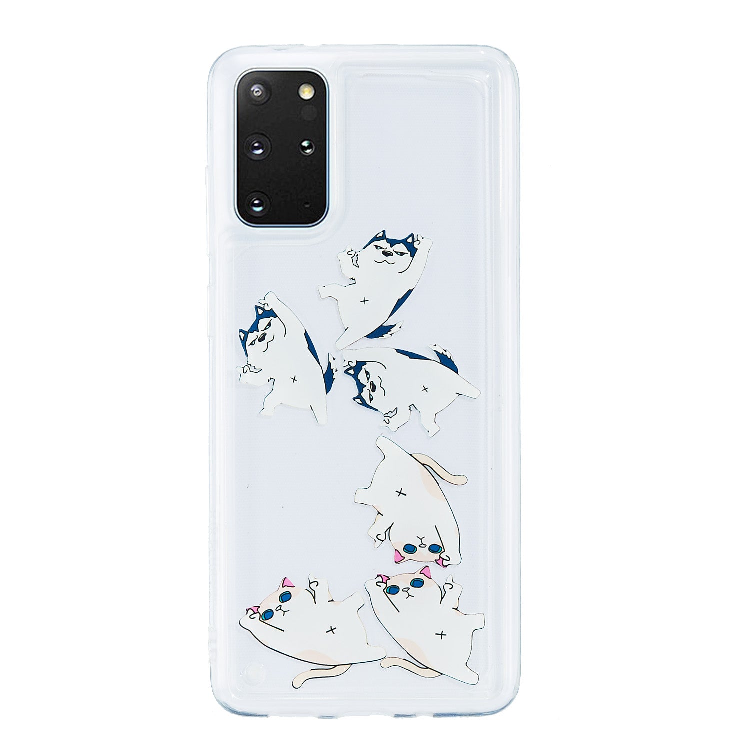 Liquid Floating Pattern TPU Back Shell for Samsung Galaxy S20 Plus - Animal