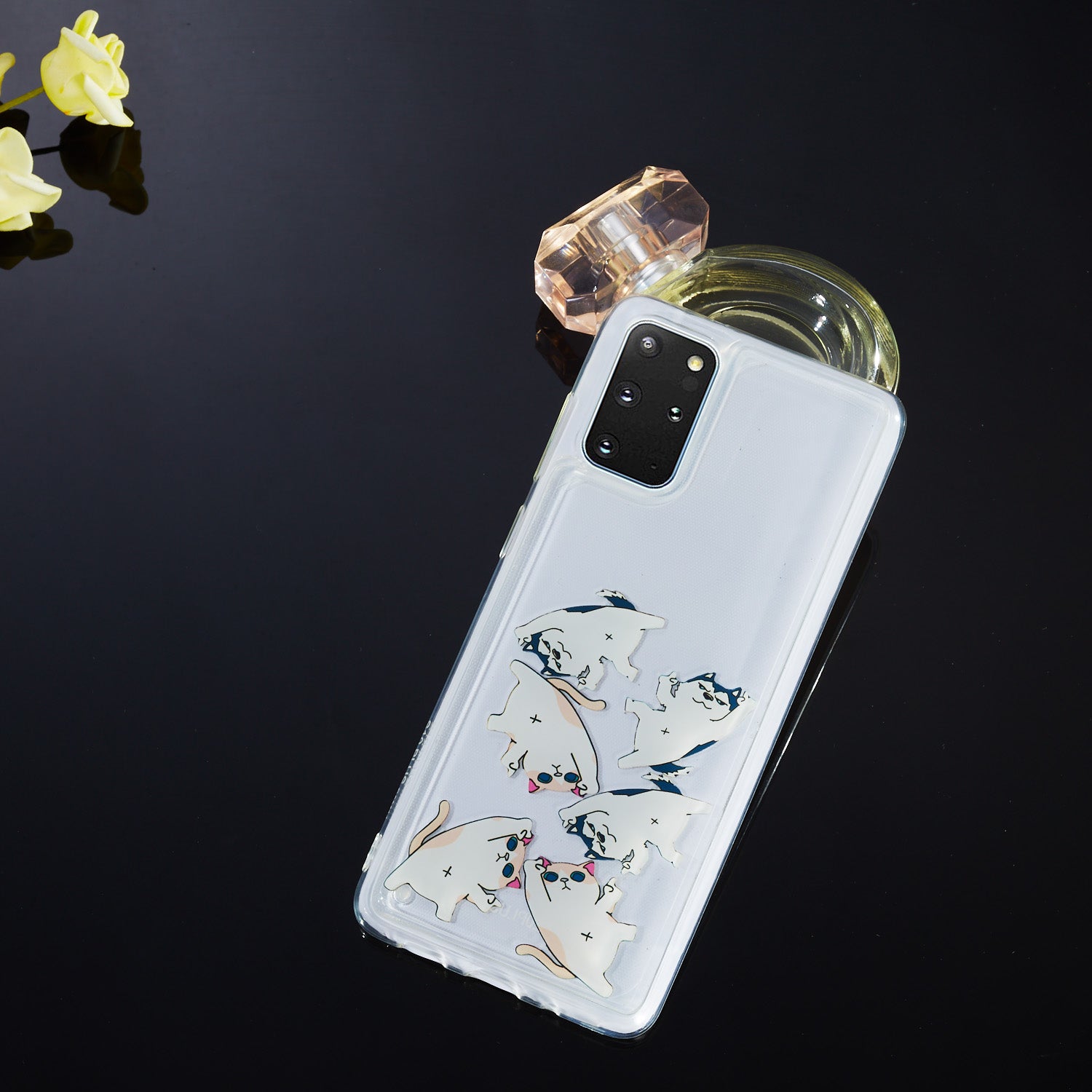 Liquid Floating Pattern TPU Back Shell for Samsung Galaxy S20 Plus - Animal