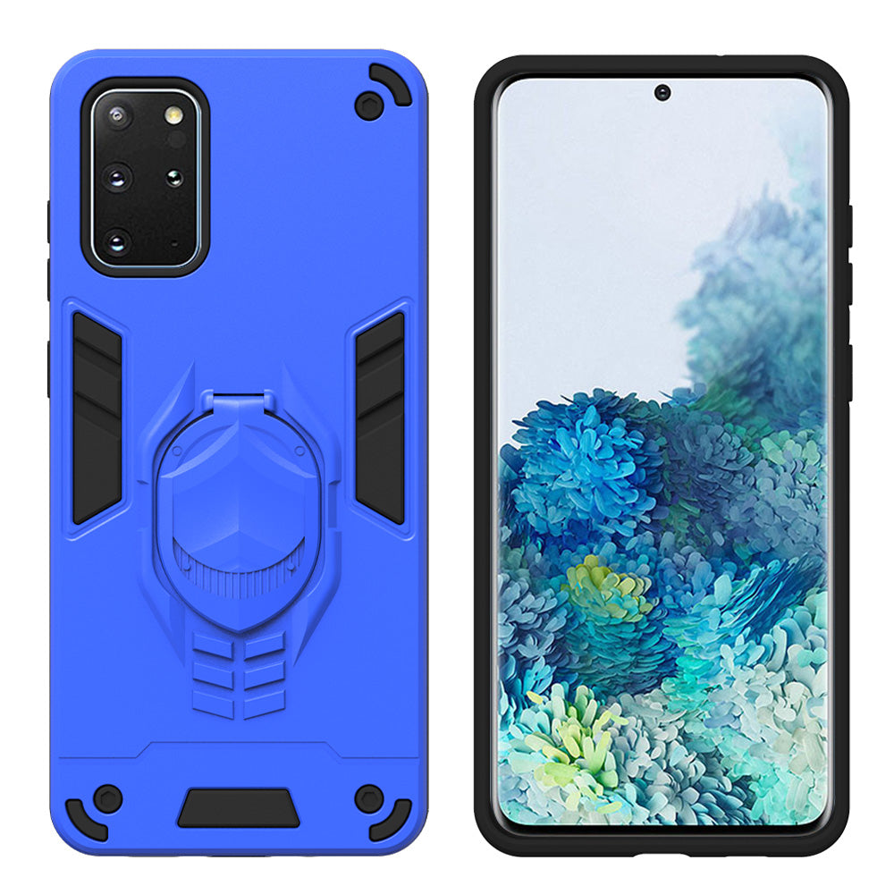 Armor Guard Detachable 2-in-1 Kickstand TPU+PC Hybrid Phone Cover for Samsung Galaxy S20 Plus / S20 Plus 5G - Blue