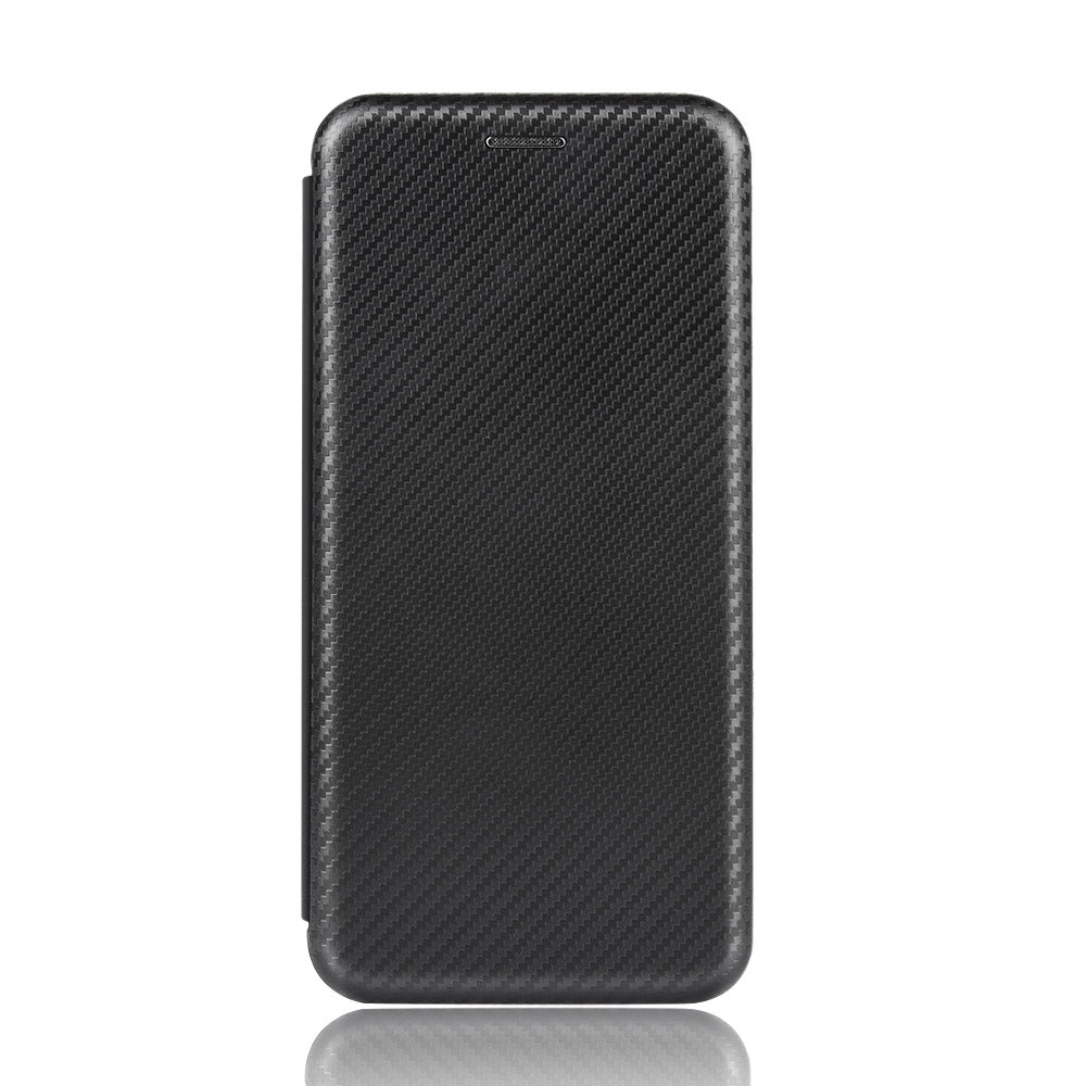 Carbon Fiber Auto-absorbed PU Leather Shell for Samsung Galaxy S20 FE 4G/5G/S20 Lite/S20 FE 2022 - Black