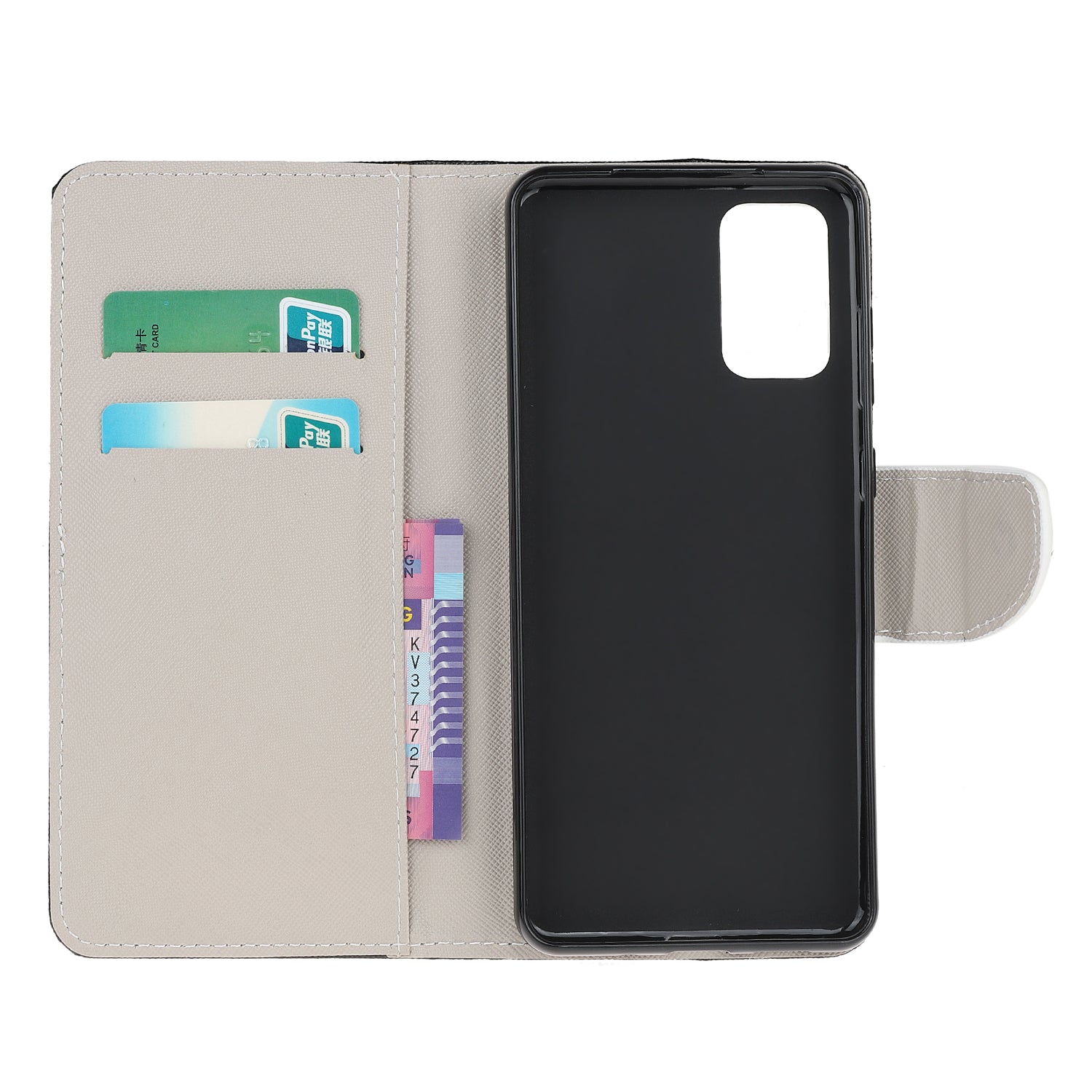 Patterned Cross Texture Leather Protector Wallet Case for Samsung Galaxy S20 Lite/S20 Fan Edition - Camouflage