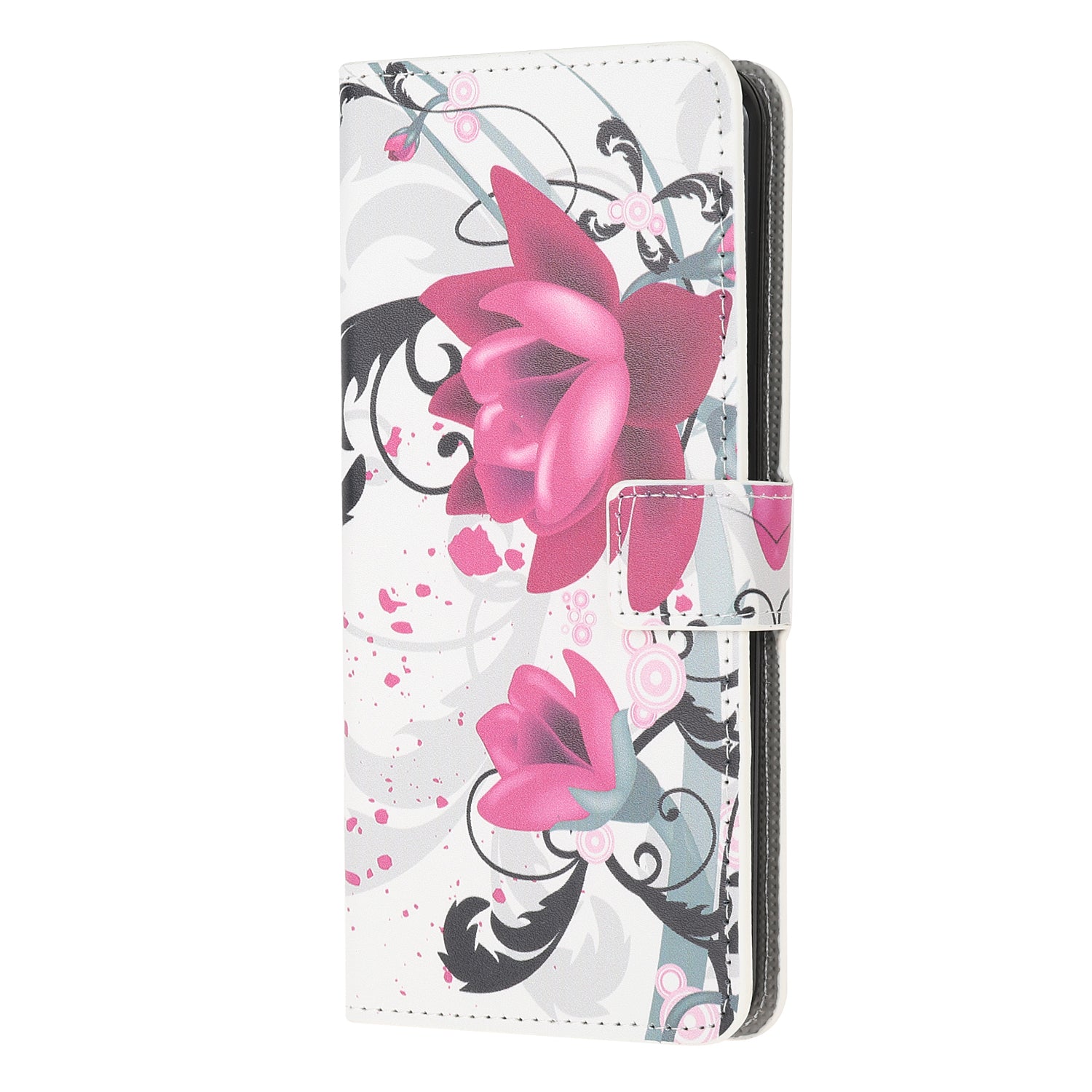 Phone Cover Pattern Printing Wallet Leather Case for Samsung Galaxy S20 Lite/S20 Fan Edition - Kapok