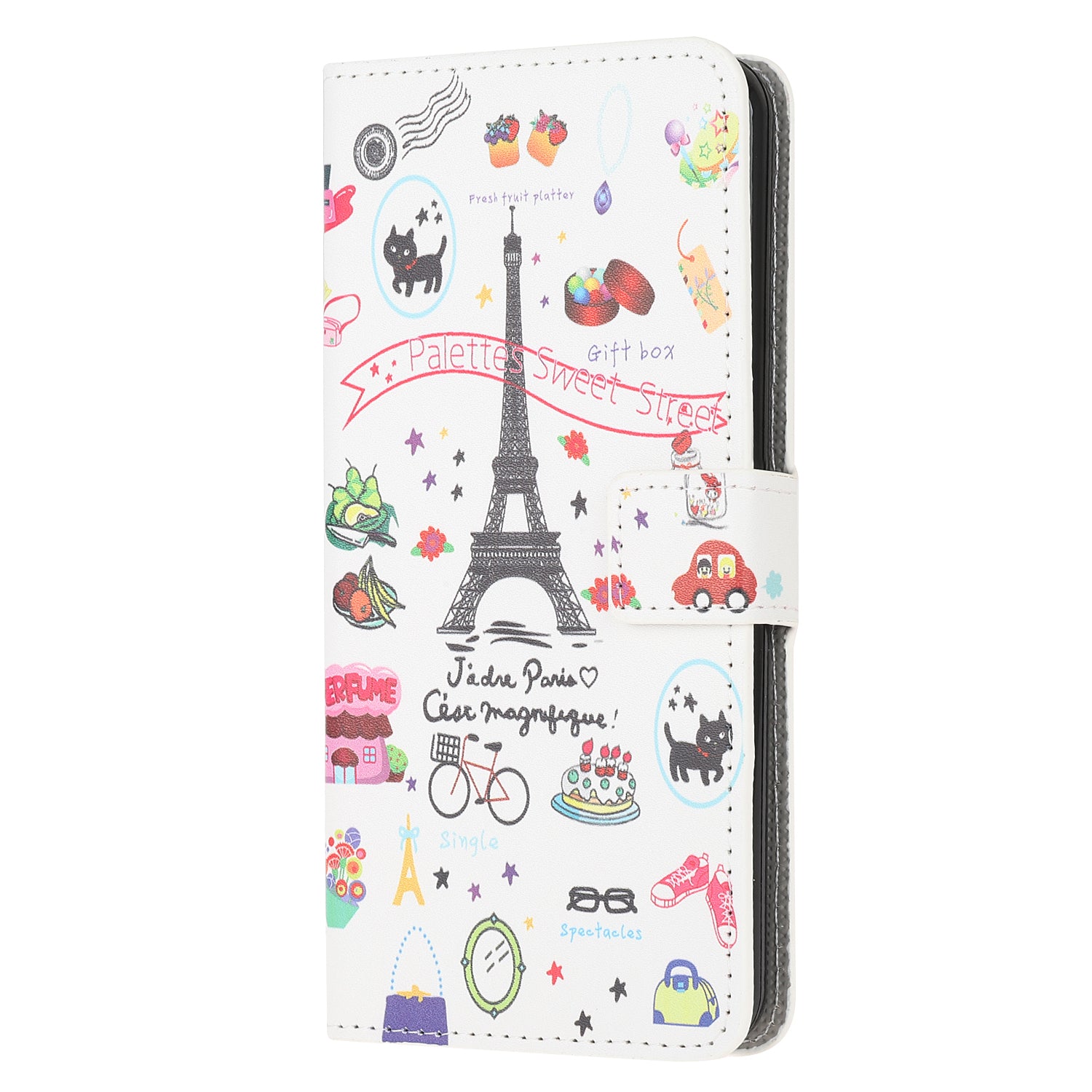 Phone Cover Pattern Printing Wallet Leather Case for Samsung Galaxy S20 Lite/S20 Fan Edition - Tower