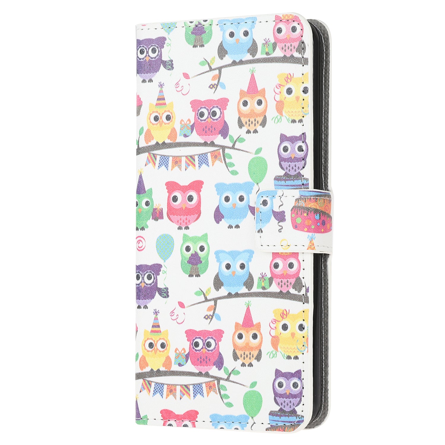 Phone Cover Pattern Printing Wallet Leather Case for Samsung Galaxy S20 Lite/S20 Fan Edition - Multiple Owls