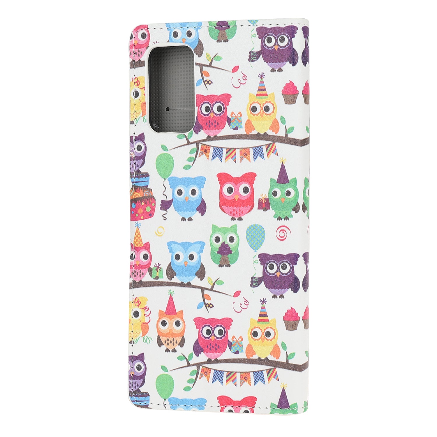 Phone Cover Pattern Printing Wallet Leather Case for Samsung Galaxy S20 Lite/S20 Fan Edition - Multiple Owls