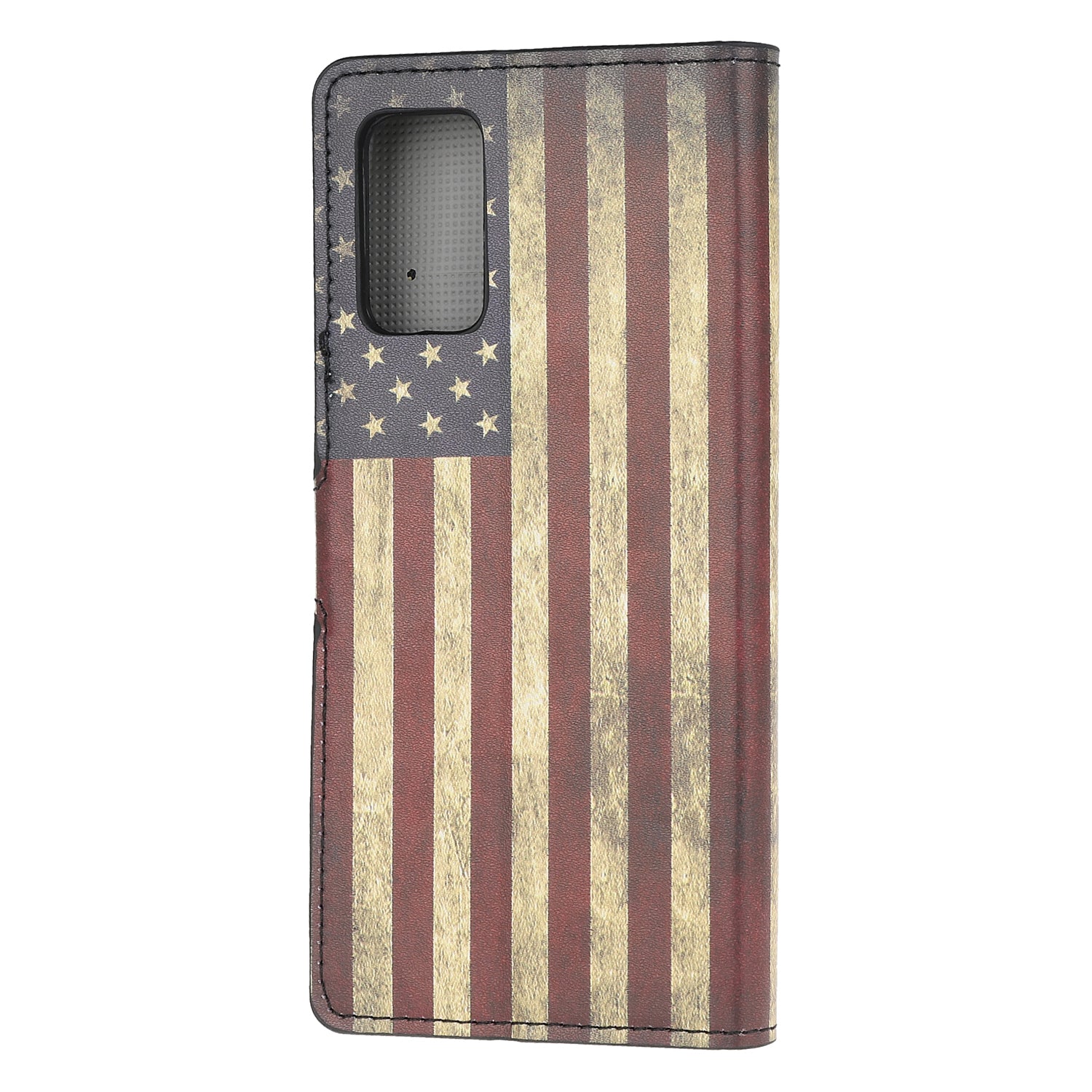 Phone Cover Pattern Printing Wallet Leather Case for Samsung Galaxy S20 Lite/S20 Fan Edition - Vintage US Flag