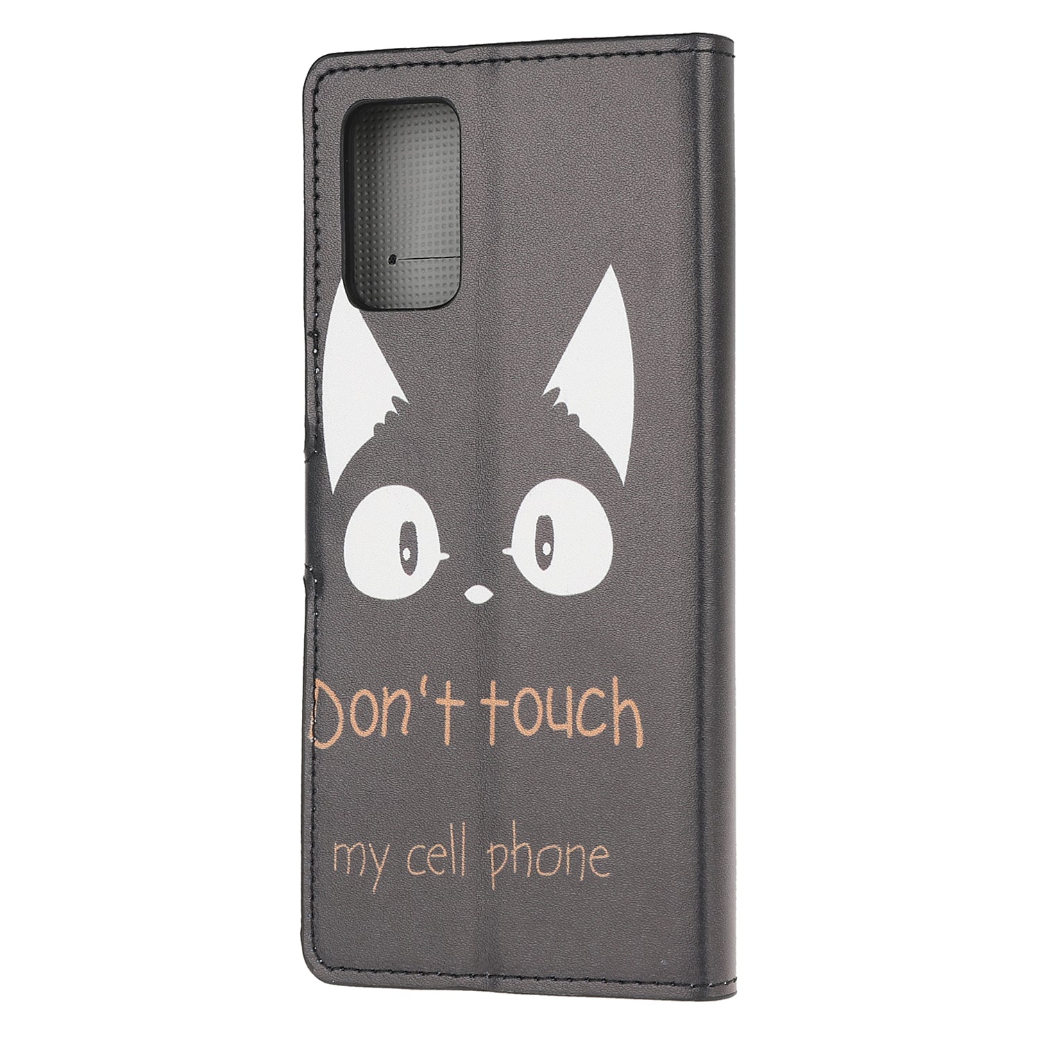 Phone Cover Pattern Printing Wallet Leather Case for Samsung Galaxy S20 Lite/S20 Fan Edition - Don't Touch My Phone