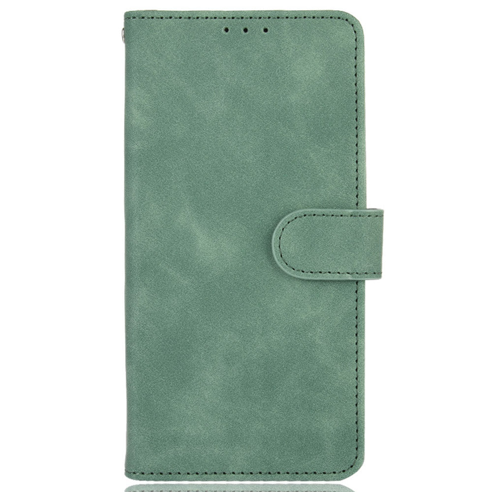 Skin-touch Leather Protector Wallet Stand Flip Case for Samsung Galaxy S20 Lite/Fan Edition/FE 5G/4G - Green