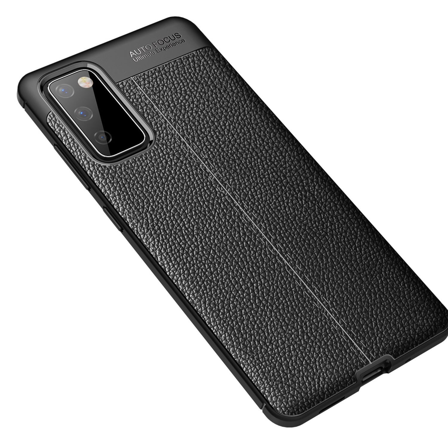 Litchi Texture TPU Case Shell for Samsung Galaxy S20 FE 4G/5G/S20 Lite/S20 FE 2022 - Black