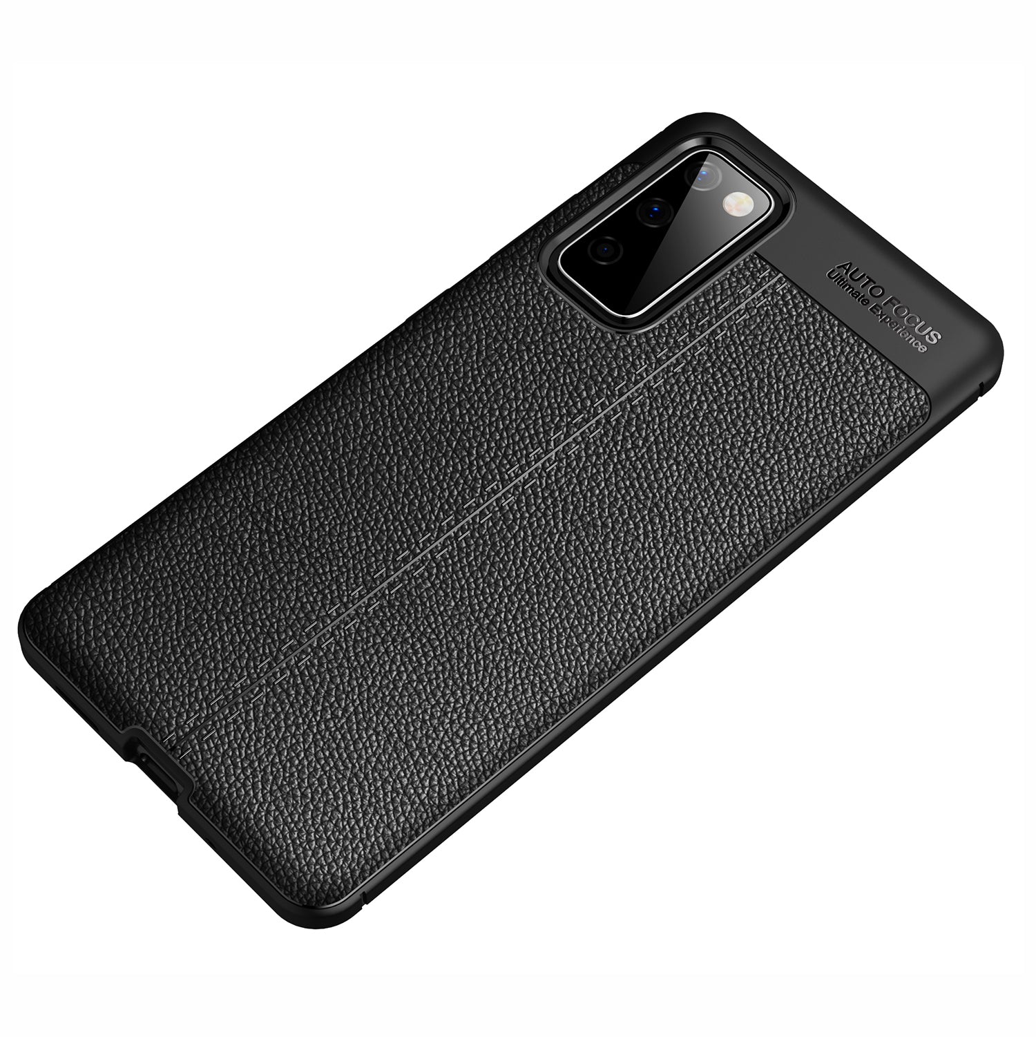 Litchi Texture TPU Case Shell for Samsung Galaxy S20 FE 4G/5G/S20 Lite/S20 FE 2022 - Black