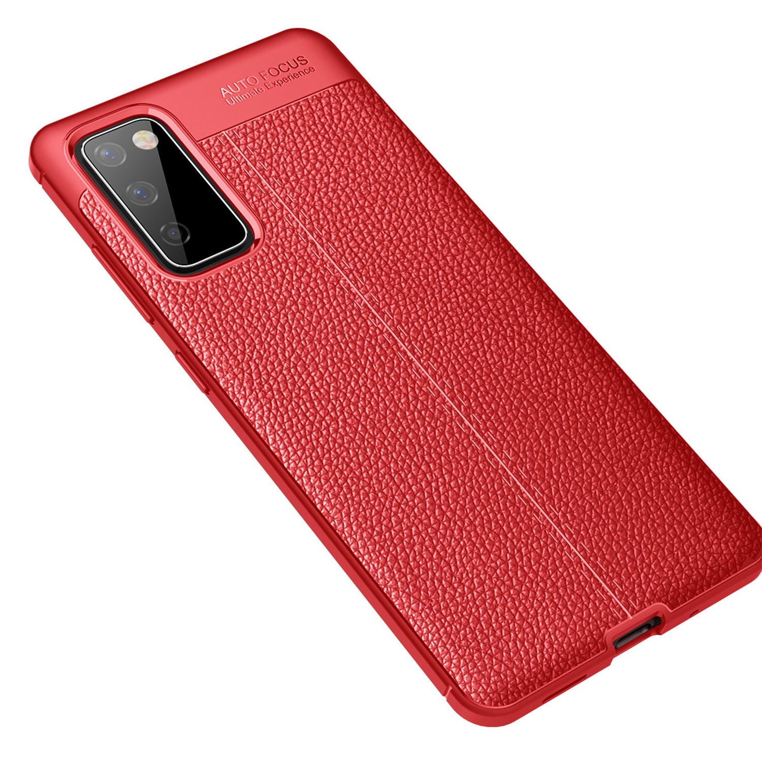 Litchi Texture TPU Case Shell for Samsung Galaxy S20 FE 4G/5G/S20 Lite/S20 FE 2022 - Red