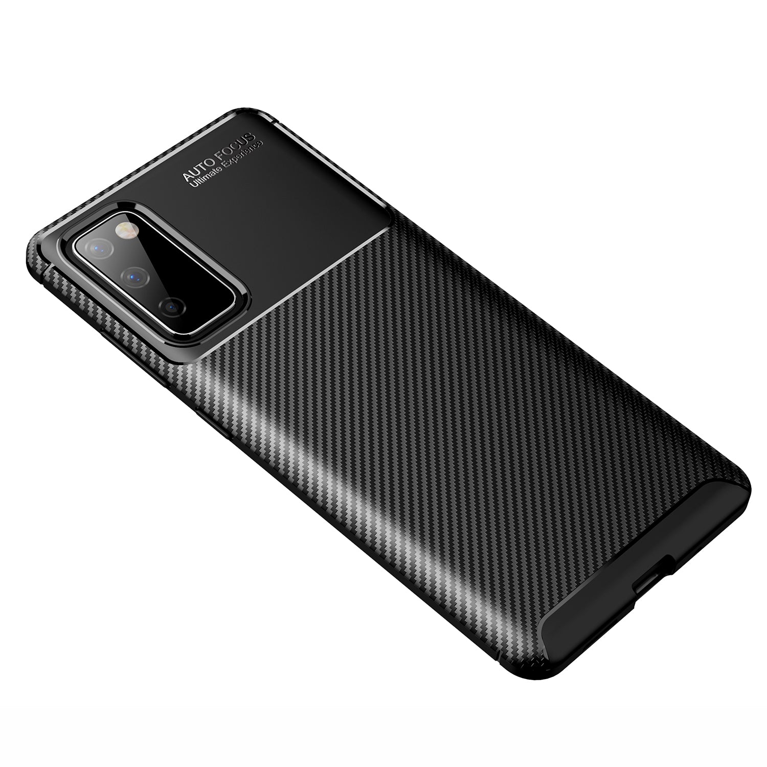 Drop Resistant Carbon Fiber TPU Case for Samsung Galaxy S20 FE 4G/5G/S20 Lite/S20 FE 2022 - Black